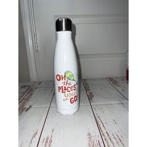 Dr Seuss Tumbler Stainless Steel  w/ Quotes Oh The Places You'll Go Graduation